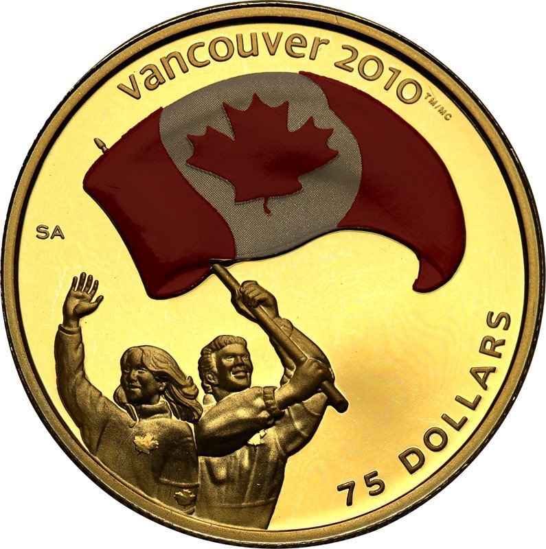 Kanada. 75 dolarów 2007 Oly Vancouver